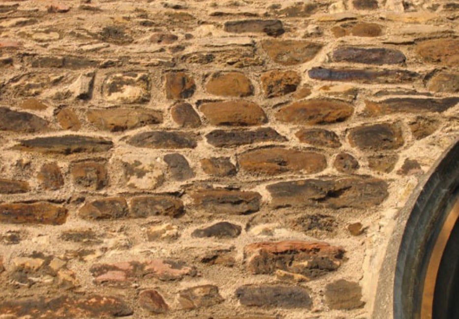 A sandstone building 